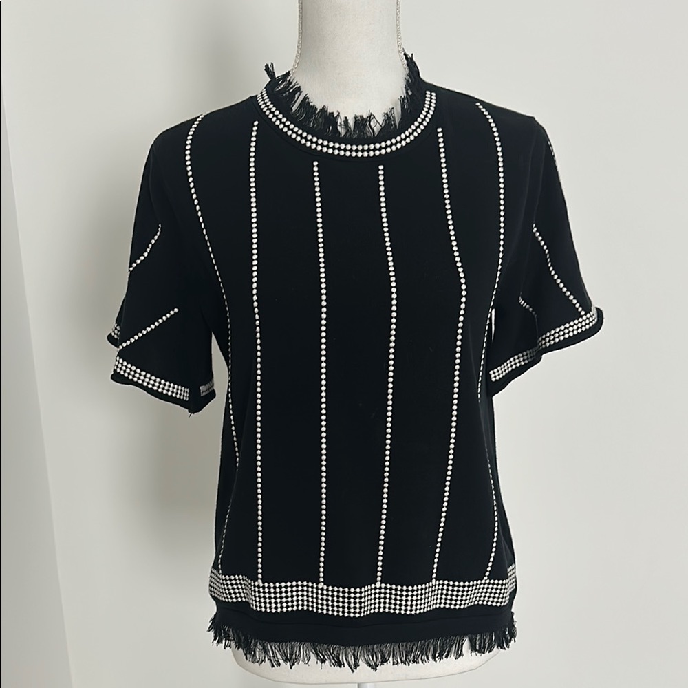 THML Black and White Lightweight Sweater
